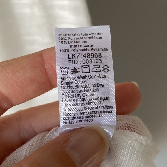 White Lace Cold Shoulder Top - Picture 5 of 5